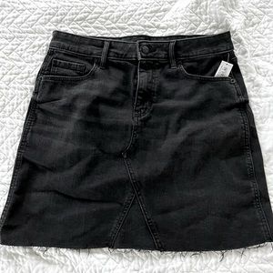 NWT Black Denim Skirt